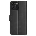 Miniatyrbillede 7 af 7: SKALO iPhone 16 Pro Max Premium Wallet Flip Cover - Sort
