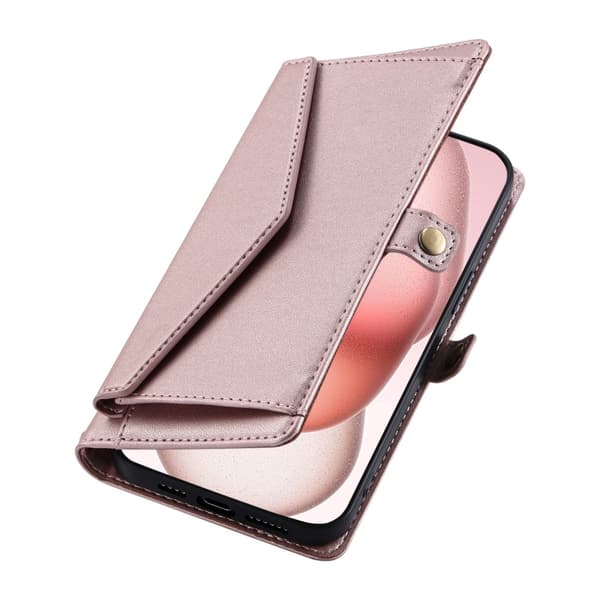 SKALO iPhone 16 Pro Max Evelope Clutch 5-Fack - Roséguld