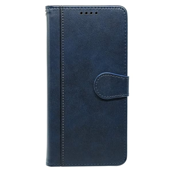 SKALO iPhone 16 Pro Max Flip Cover m. pung i PU-læder - Blå