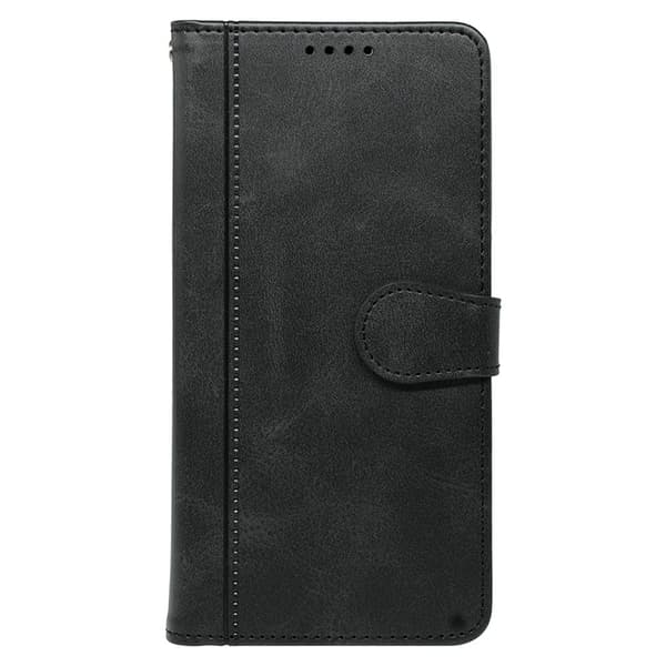 SKALO iPhone 16 Pro Max Flip Cover m. pung i PU-læder - Sort