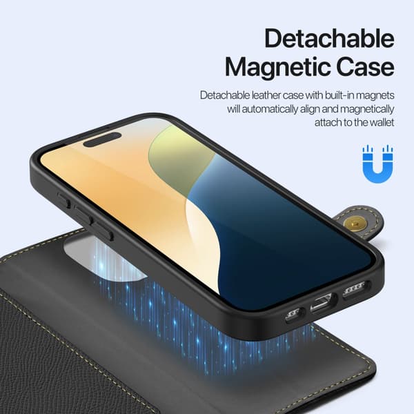 DUX DUCIS iPhone 16 Pro Max Lawa Series Flip Cover - Sort