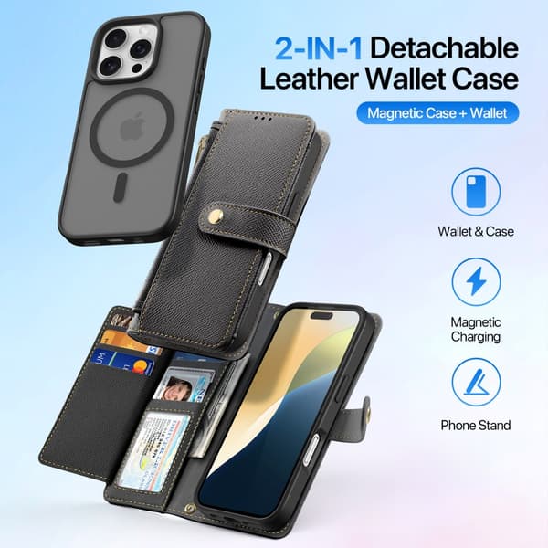 DUX DUCIS iPhone 16 Pro Max Lawa Series Flip Cover - Sort