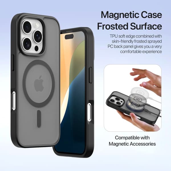 DUX DUCIS iPhone 16 Pro Max Lawa Series Flip Cover - Sort