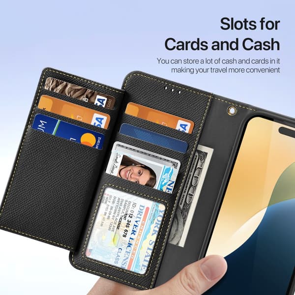 DUX DUCIS iPhone 16 Pro Max Lawa Series Flip Cover - Sort