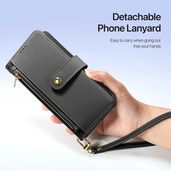 DUX DUCIS iPhone 16 Pro Max Lawa Series Flip Cover - Sort