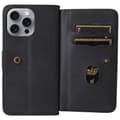 Pikkukuva 5 / 11: SKALO iPhone 16 Pro Max 10-lokeroa Lompakkokotelo - Musta
