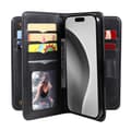 Pikkukuva 6 / 11: SKALO iPhone 16 Pro Max 10-lokeroa Lompakkokotelo - Musta