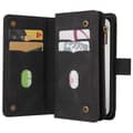 Pikkukuva 2 / 11: SKALO iPhone 16 Pro Max Big Wallet 17-lokeroa Lompakkokotelo - Musta