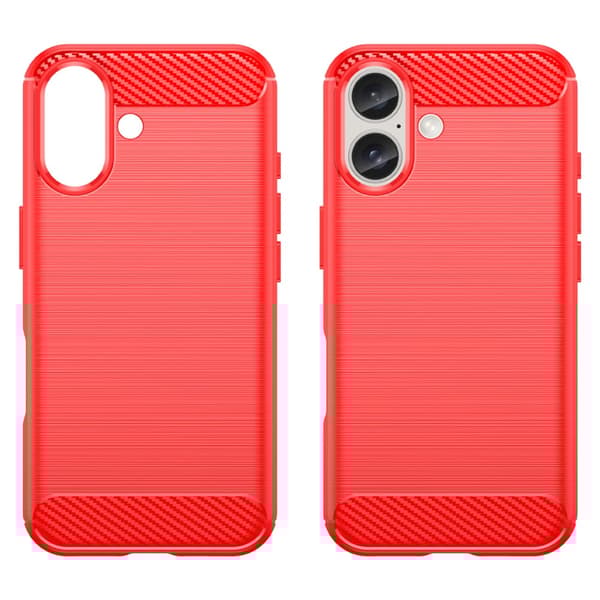 SKALO iPhone 16 Armor Carbon Stöttåligt TPU-skal