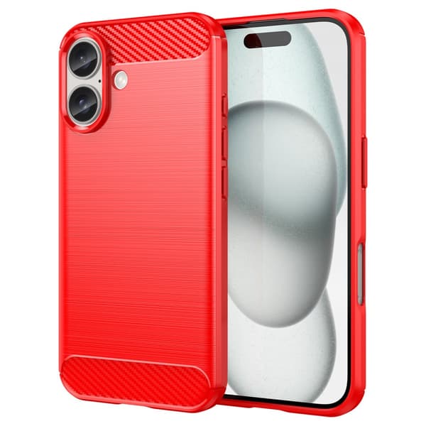 SKALO iPhone 16 Armor Carbon Stöttåligt TPU-skal