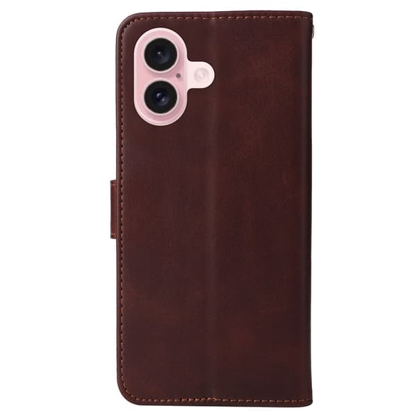 SKALO iPhone 16 PU-læder Pungetui