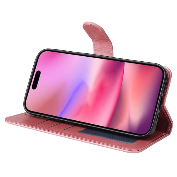 SKALO iPhone 16 PU-læder Pungetui