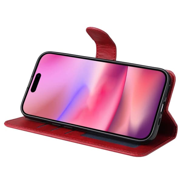 SKALO iPhone 16 PU-læder Pungetui