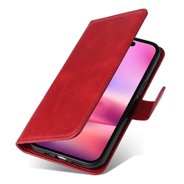 SKALO iPhone 16 PU-læder Pungetui