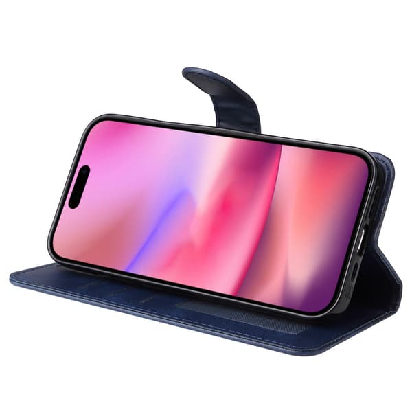 SKALO iPhone 16 PU-læder Pungetui