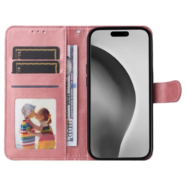 SKALO iPhone 16 Pro Max PU-læder Pungetui