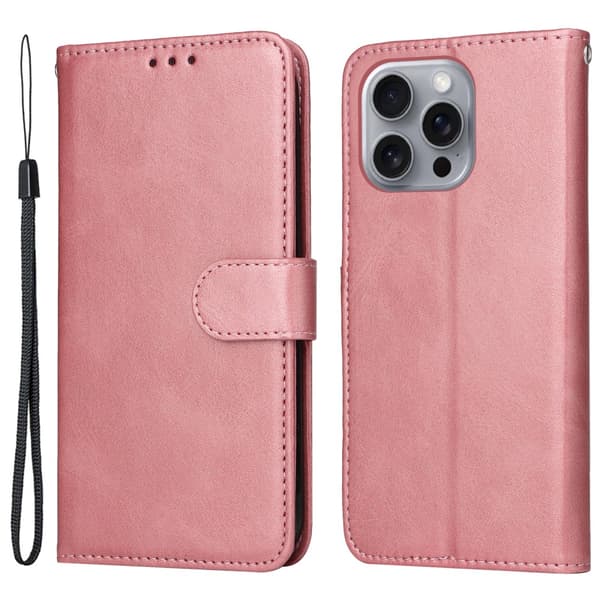 SKALO iPhone 16 Pro Max PU-læder Pungetui