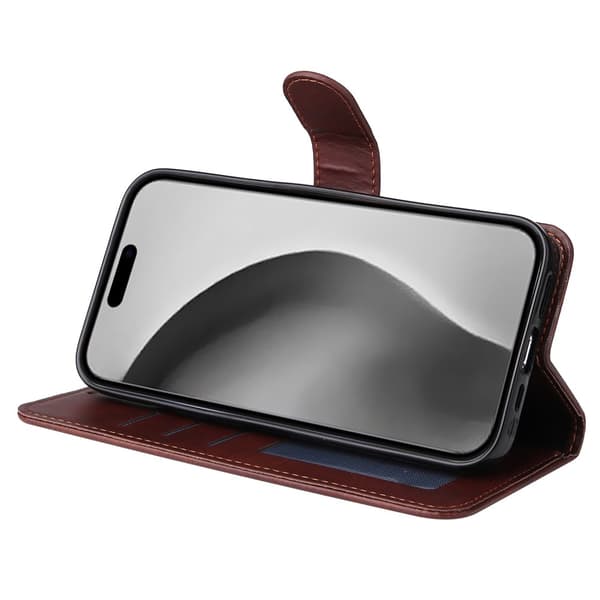 SKALO iPhone 16 Pro Max PU-læder Pungetui