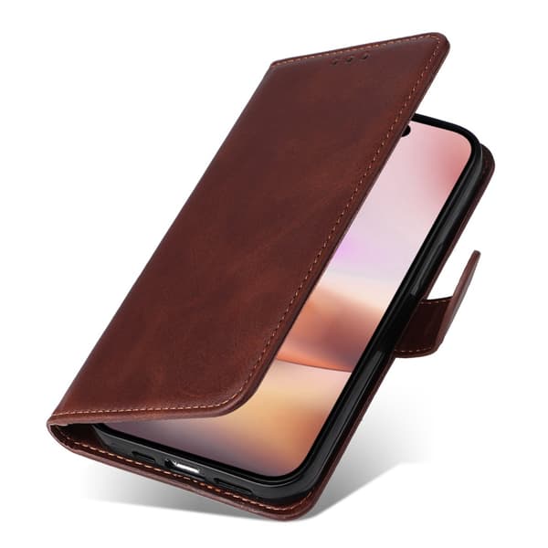 SKALO iPhone 16 Plus PU-læder Pungetui
