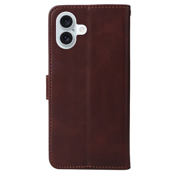 SKALO iPhone 16 Plus PU-læder Pungetui