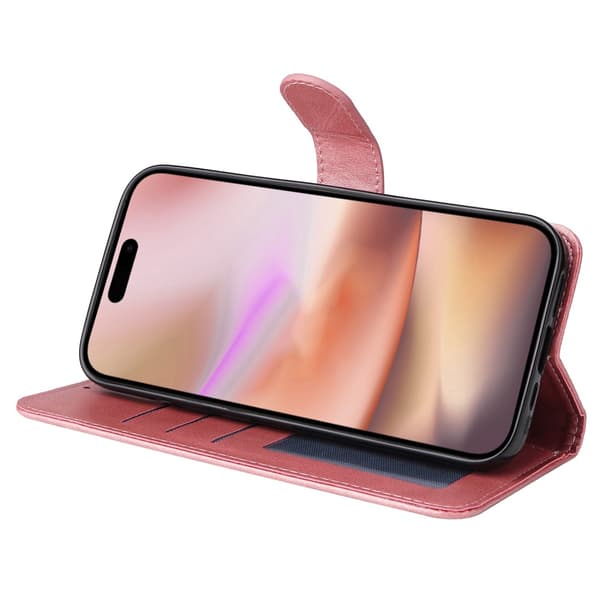 SKALO iPhone 16 Plus PU-læder Pungetui