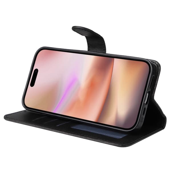 SKALO iPhone 16 Plus PU-læder Pungetui