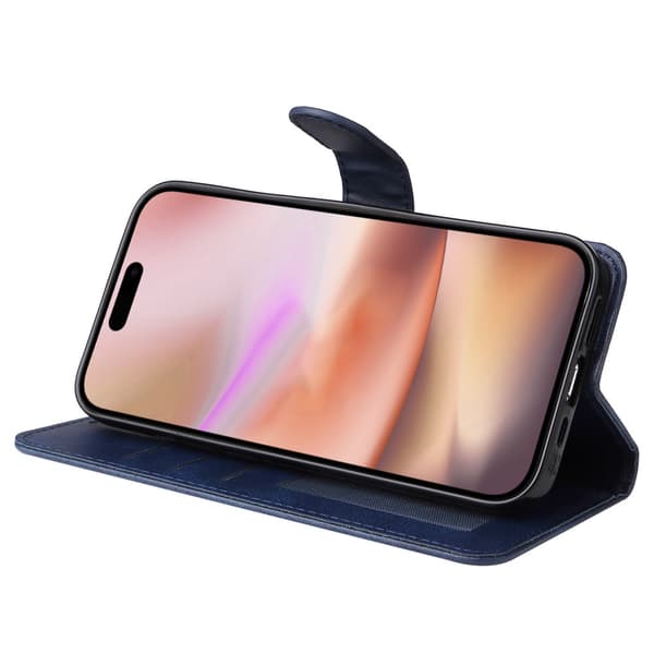 SKALO iPhone 16 Plus PU-læder Pungetui