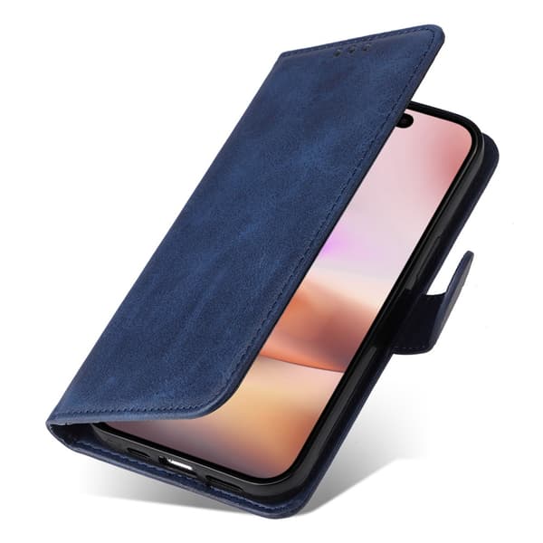 SKALO iPhone 16 Plus PU-læder Pungetui