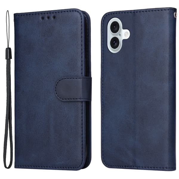 SKALO iPhone 16 Plus PU-læder Pungetui