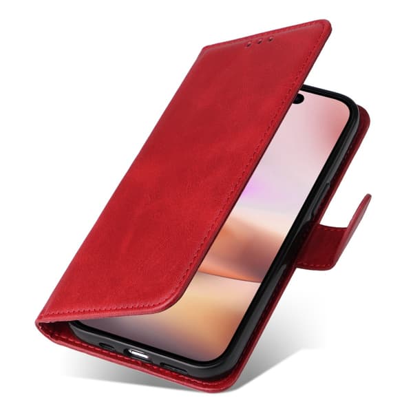 SKALO iPhone 16 Plus PU-læder Pungetui