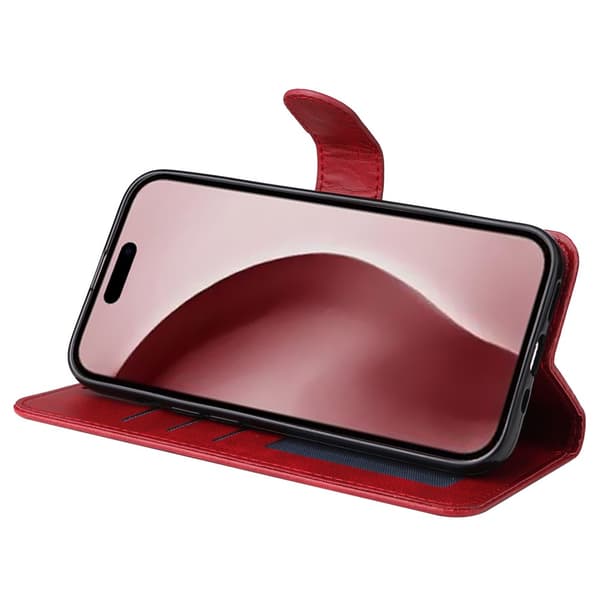 SKALO iPhone 16 Pro PU-læder Pungetui