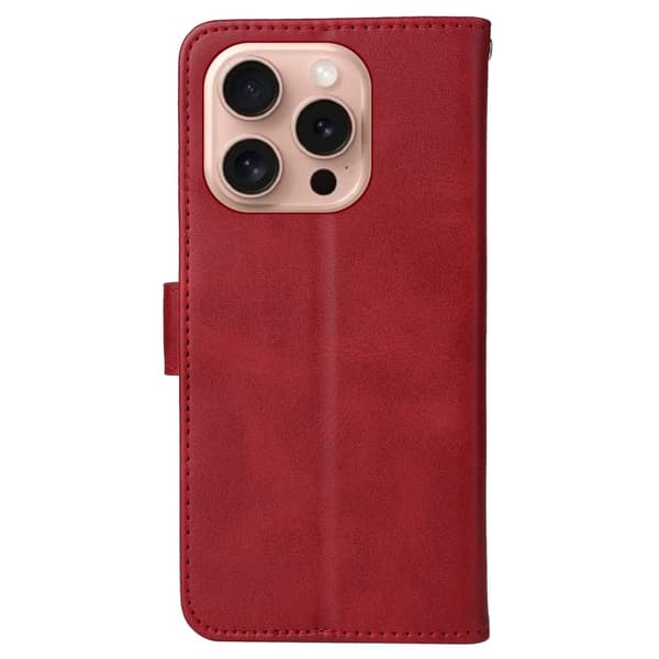 SKALO iPhone 16 Pro PU-læder Pungetui