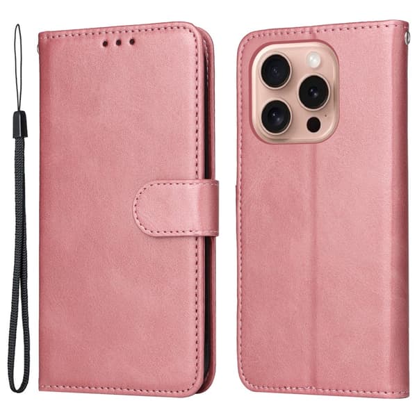 SKALO iPhone 16 Pro PU-læder Pungetui