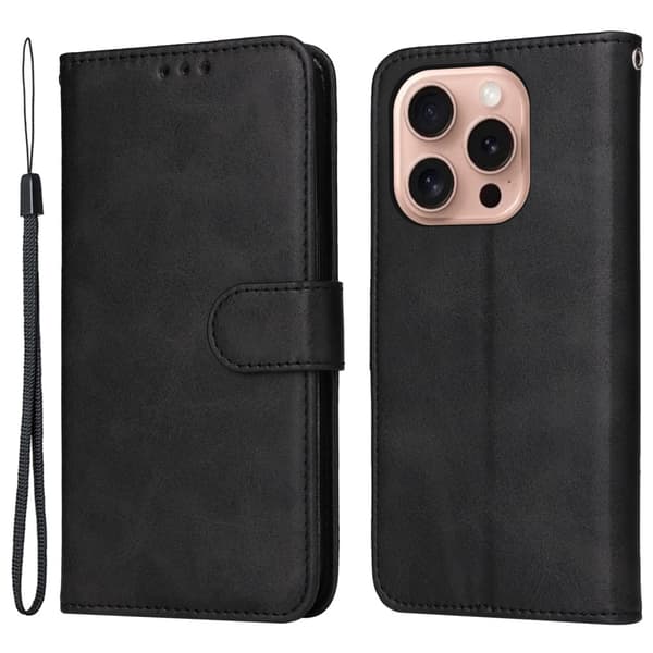 SKALO iPhone 16 Pro PU-læder Pungetui