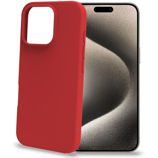 Cromo Soft gummi cover iPhone 16 Pro Red