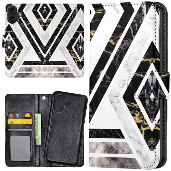 iPhone 16 Plus - Mobilcover/Etui Cover Skræv Mønster