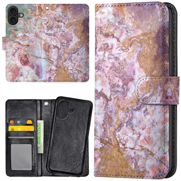 iPhone 16 Plus - Lommebok Deksel Marmor