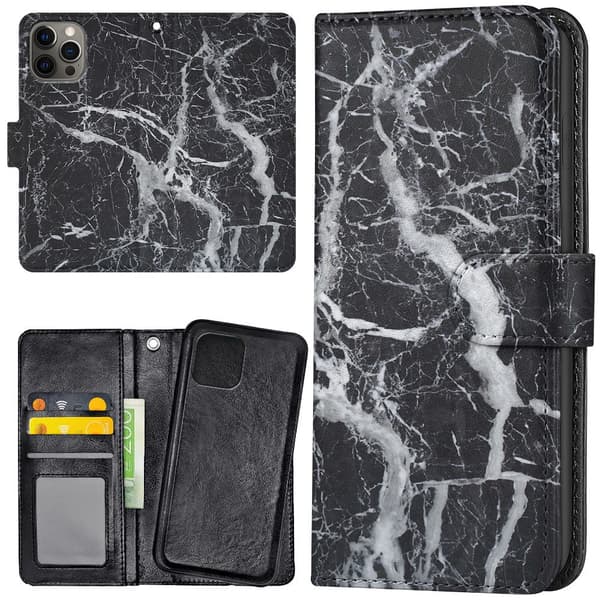 iPhone 16 Pro - Lommebok Deksel Marmor
