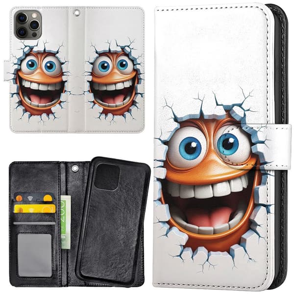 iPhone 16 Pro - Lommebok Deksel Emoji
