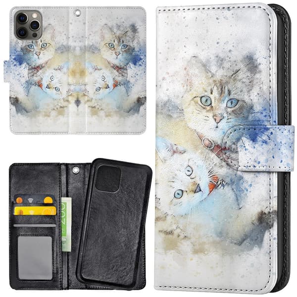 iPhone 16 Pro Max - Lommebok Deksel Katter