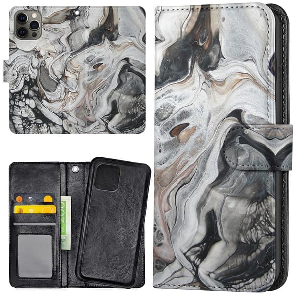 iPhone 16 Pro Max - Lommebok Deksel Marmor