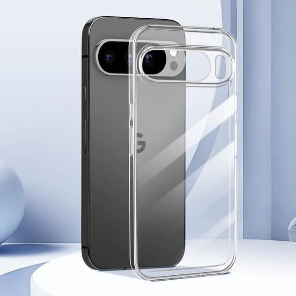 Fodral till Google Pixel 9 och 9 Pro - BIGBEN - Genomskinlig - Anti-repa - Mjuk