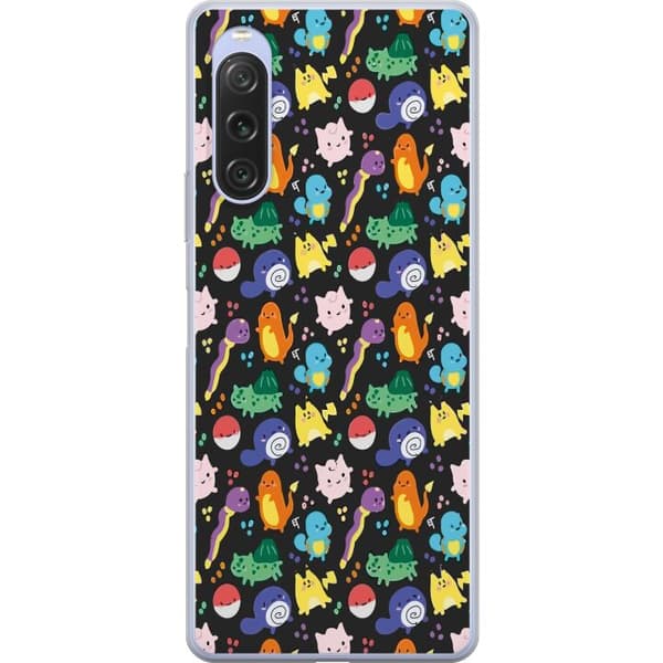 Sony Xperia 10 V Genomskinligt Skal Pokemon