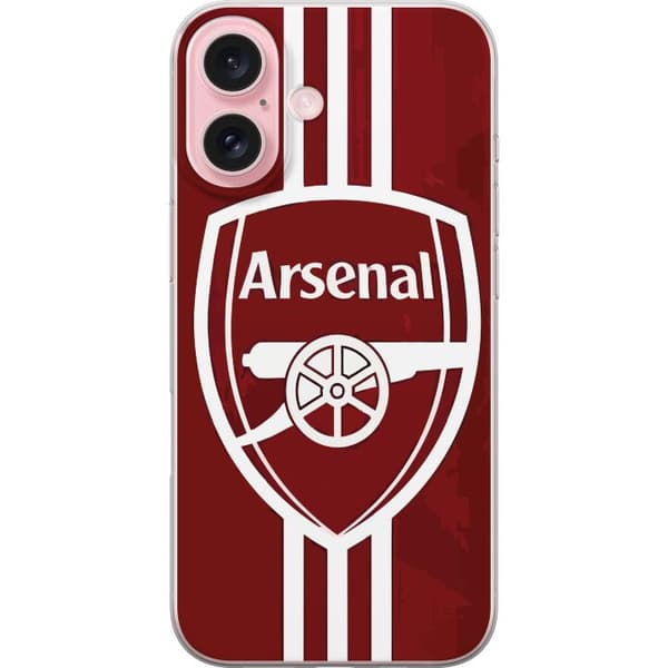 Apple iPhone 16 Läpinäkyvä kuori Arsenal