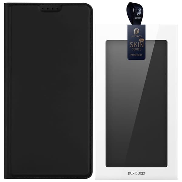 Dux Ducis Skin Pro suojakuori iPhone 16 Pro Maxille. läppä ja korttipaikka - musta