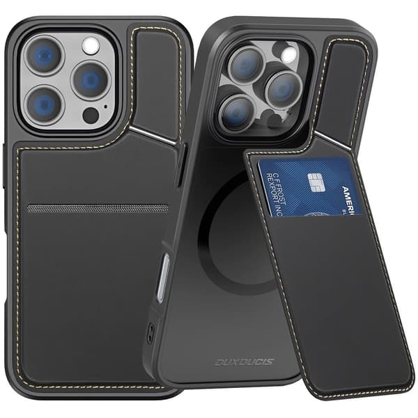 Dux Ducis Rafi II Mag kotelo MagSafella iPhone 16 Prolle - musta