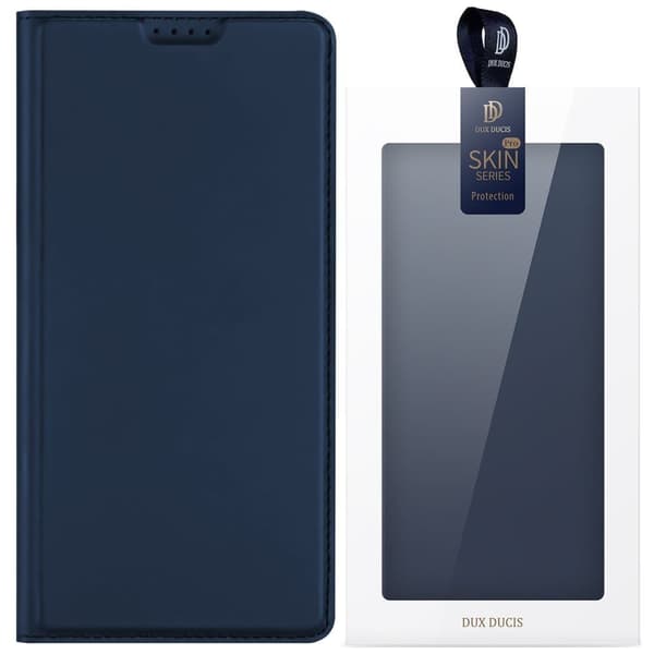 Dux Ducis Skin Pro suojakuori iPhone 16 Pro Maxille. läppä ja korttipaikka - sininen