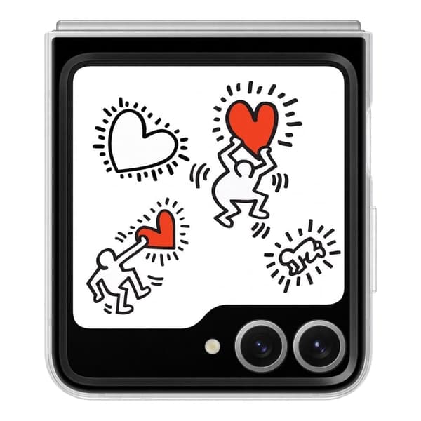 Samsung Flipsuit kotelo EF-ZF741CTEGWW Samsung Galaxy Z Flip 6 -puhelimelle - läpinäkyvä