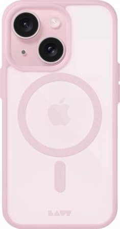 LAUT Huex Protect - suojakuori iPhone 13/14/15 -yhteensopivalle MagSafen kanssa (vaaleanpunainen)