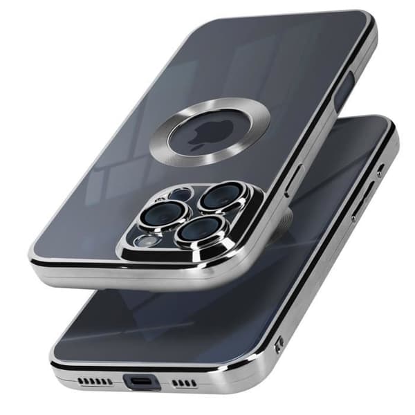 AVIZAR Skyddsfodral för iPhone 16 Pro - Halvstyv - Grå - Stötsäker